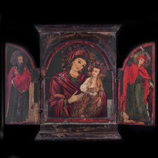 001_475  An old 18 cent triptych icon greece 