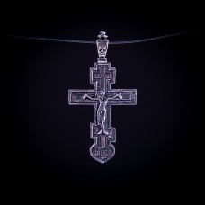 003/0177 silver orthodox cross