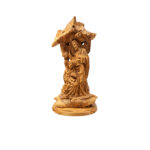 The holy family in olive wood
